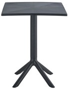ΤΡΑΠΕΖΙ ΠΟΛΥΠΡΟΠΥΛΕΝΙΟΥ ΤΕΤΡΑΓΩΝΟ TERRIN HM6125.12 ΜΑΥΡΟ 60,5x60,5x76,5Υεκ.