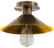 Φωτιστικό Οροφής - Πλαφονιέρα Berceste 525NOR1304 Φ24x12cm 1xE27 40W Gold Opviq