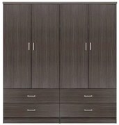 ΣΕΤ 2 ΤΜΧ ΝΤΟΥΛΑΠΑ 4ΦΥΛΛΗ ΜΕ 4 ΣΥΡΤΑΡΙΑ ZEBRANO 160X42X181 HM11349.01
