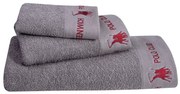 Πετσέτες Μπάνιου (Σετ 3τμχ) Greenwich Polo Club 2667 Grey 480gsm