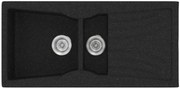 Sanitec Classic 329 Granite Black Ένθετος Νεροχύτης