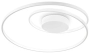 Φωτιστικό Οροφής Ø600xΗ180mm Led Dimmable 48w 3000K 5200lm Λευκό Ideal Lux Oz PL D60 Dali 304519