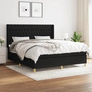 ΚΡΕΒΑΤΙ BOXSPRING ΜΕ ΣΤΡΩΜΑ ΜΑΥΡΟ 180X200 ΕΚ. ΥΦΑΣΜΑΤΙΝΟ 3132251