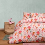 Παπλωματοθήκη Παιδική Magic Pink Melinen Μονό 165x245cm 100% Βαμβάκι