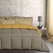 Πάπλωμα Happy 9643 Dark Grey-Ochre Das Home Μονό 160x220cm Microfiber