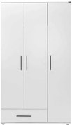 Lh-homefurniture Ντουλάπα white Λευκό 103x187x52cm AD_GRD-631-BB-2