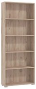 Βιβλιοθήκη Tomar 5 Γκρί Δρύς 70x24,5x176,5 εκ. 70x24.5x176.5 εκ.