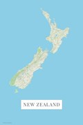 Χάρτης New Zeland color, POSTERS