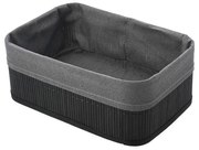 Καλάθι Αποθήκευσης (30x20x12) Estia Bamboo Essentials Black 02-19693