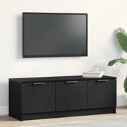 vidaXL Ντουλάπα τηλεόρασης Μαύρη Δρύς 102x35x36,5 εκ Επεξεργασμένο ξύλο