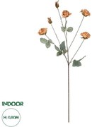 Artificial Garden PINK ROSE BRANCH 21302 Τεχνητό Διακοσμητικό Κλαδί Τριαντάφυλλα Ροζ Y80cm Globostar-21302-Ροζ 21302