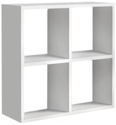 Βιβλιοθήκη Cube Megapap από μελαμίνη χρώμα λευκό 60x23x60εκ.-GP022-0005,1