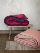 ΥΠΕΡΔΙΠΛΟ ΠΑΠΛΩΜΑ 220x240cm NIMA - ABALONE RUBY RED / BLACK