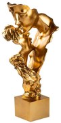Διακοσμητικές Φιγούρες 565TNL1376 30x25x62cm Gold Aberto Design Πολυέστερ
