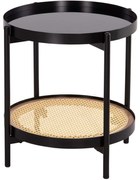Τραπεζάκι Βοηθητικό Seitz HM18031 Φ50x55,5cm Black-Natural
