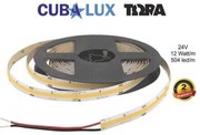 Ταινία LED 12W/m 5M 504LED/M 24V CRI90 3000K 1021lm/m ΤΩRA DOTLESS 500112 Cubalux 500112