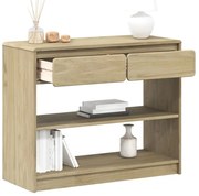 vidaXL Τραπέζι Κονσόλα SAUDA Δρυς 89,5x36,5x73 εκ. Μασίφ Ξύλο Πεύκου