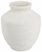 Artekko Antique Βάζο από Τερακότα Λευκό (30x30x35)cm Artekko 460273