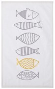 Ποτηρόπανο Fish Style Βελουτέ Ecru Nef-Nef 40x60cm 100% Βαμβάκι