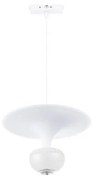 Μαγνητικό Κρεμαστό Φωτιστικό Ράγας Ultra Thin LED 5W 3CCT Φ20cm InLight-TMU0240-White-Λευκό TMU0240-White