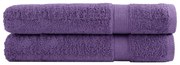 vidaXL Πετσέτες Σάουνας SOLUND 2 Τεμ. Μοβ 80x200 εκ. 600 γρ/μ²