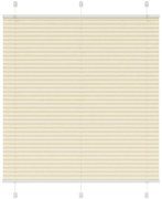 vidaXL Πλισέ περσίδα Κρέμα 115x150 cm Πλάτος υφάσματος 114,4 cm