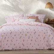Παπλωματοθήκη Μονή (Σετ 170x240) 2 Όψεων Nef-Nef Homeware Smart Plant Pink