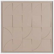 Διακοσμητικός πίνακας ανάγλυφος μπεζ 80x3,5x80 εκ.
