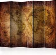 Διαχωριστικό με 5 τμήματα - World on old map II [Room Dividers]