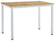 Τραπέζι Witte pakoworld MDF/Metal σε sonoma απόχρωση με μαύρο πόδι 110x70x76εκ
