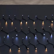 Χριστουγεννιάτικα Λαμπάκια 50 Led Σε Σειρά 5μ Θερμό &amp; Ψυχρό Λευκό Με 8 Προγράμματα F-R 877780N