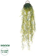 20632 GloboStar®  Artificial Garden GOLDEN BELL WILLOW 4 HANGING PLANT 20632 Κρεμαστό Τεχνητό Διακοσμητικό Φυτό Ιτίας  Y110cm