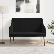 vidaXL Πάγκος Μαύρος 110x76x80 εκ. Βελούδινος