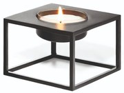 Κηροπήγιο Ρεσώ Solero 240024 10x10x7cm Black Philippi Ατσάλι