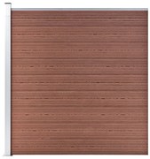Πάνελ Περίφραξης Καφέ 175 x 186 εκ. από WPC 49068