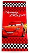 Πετσέτα Θαλάσσης Παιδική Microfiber 70x140εκ. Cars 21 Red Disney DimCol