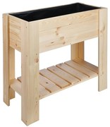 HI Ζαρντινιέρα Υπερυψωμένη 92 x 41 x 80 εκ. από Ξύλο Πεύκου