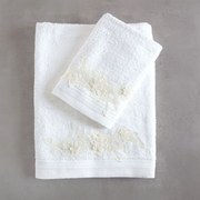 Πετσέτες Hemera (Σετ 3τμχ) White-Ecru Ρυθμός Σετ Πετσέτες 80x150cm 100% Πενιέ Βαμβάκι