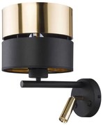 Φωτιστικό Τοίχου - Απλίκα Hilton 2579 1xΕ27 15W &amp; 1xG9 6W 28x34cm Gold-Black TK Lighting