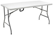 Τραπέζι catering "Pik" πτυσσόμενο-βαλίτσα λευκό 152x70x74 100-03680