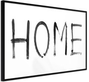 Αφίσα - Simply Home (Horizontal) - 60x40 - Μαύρο - Χωρίς πασπαρτού