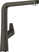 Blanco Avona-S SILGRANIT®-Look Coffee Μπαταρία Κουζίνας με Περιστρεφόμενο Ρουξούνι και Αποσπώμενο ντους