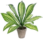 Τεχνητό Φυτό Σε Κασπώ Dracaena 20907 Φ40x33cm Grey-Green GloboStar Πολυαιθυλένιο,Ύφασμα