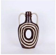 Βάζο Κεραμικό καφέ-Μπεζ 21.8x7.5x39cm 752-20338 Estheti-752-20338-Καφέ 752-20338