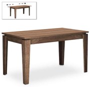 Τραπέζι μελαμίνης Helmut Megapap επεκτεινόμενο χρώμα καρυδί 160/200x90x76εκ.