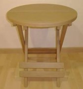 Tραπεζάκι Πτυσόμενο 50cm Δερματίνη Etoile SP-023A