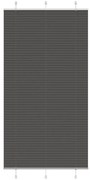 vidaXL Πλισέ περσίδα Μαύρο 110x200 cm Πλάτος υφάσματος 109,4 cm