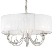 Φωτιστικό Οροφής Swan 035840 60x55/120cm 3xE14 40W White Ideal Lux