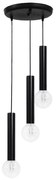 Φωτιστικό Οροφής Τρίφωτο Heronia Minimal 34-0196 Black