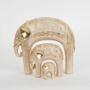 S/3 ΕΛΕΦΑΝΤEΣΧΡΥΣΟΙ 23.5x8x21.5cm/12.5x6x12cm/5x3.5x6cm|752-11569